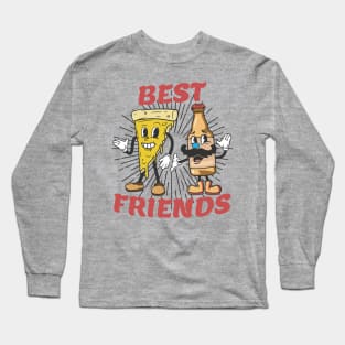 Best Friends Pizza And Beer Long Sleeve T-Shirt